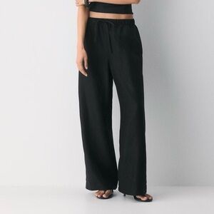Wilfred Black Wide-Leg Women's Pants